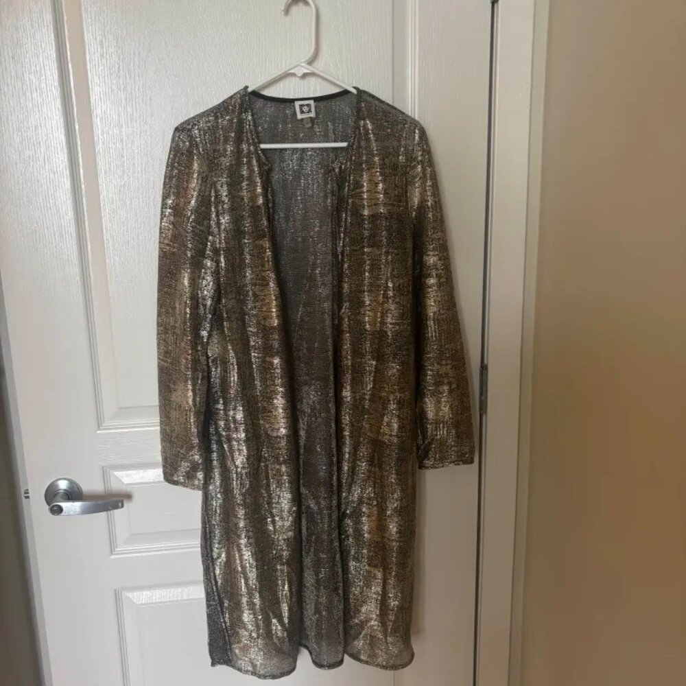 Anne Klein Gold Metallic Dress